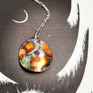 Signed "Every Planet Around the Sun" Necklace